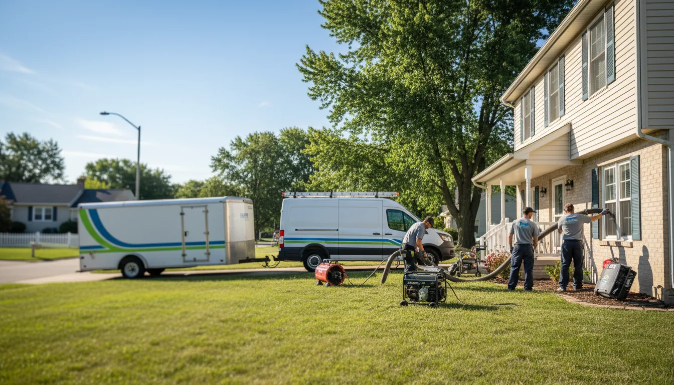 Flooded Basement Restoration And Cleanup With Repair in Greenbush, MI near me